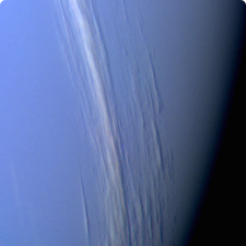 Close-up of Neptune